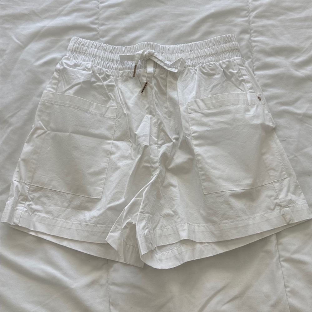 Stellae Dux Cotton Drawstring Shorts in White Size XS NWT - Picture 2 of 6